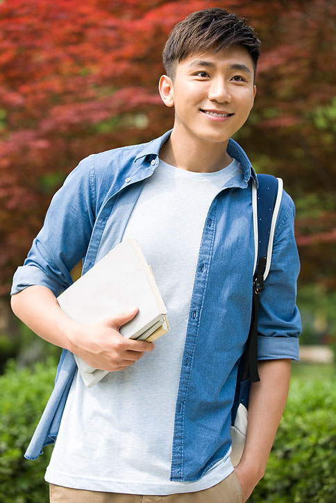 校园里的大学生