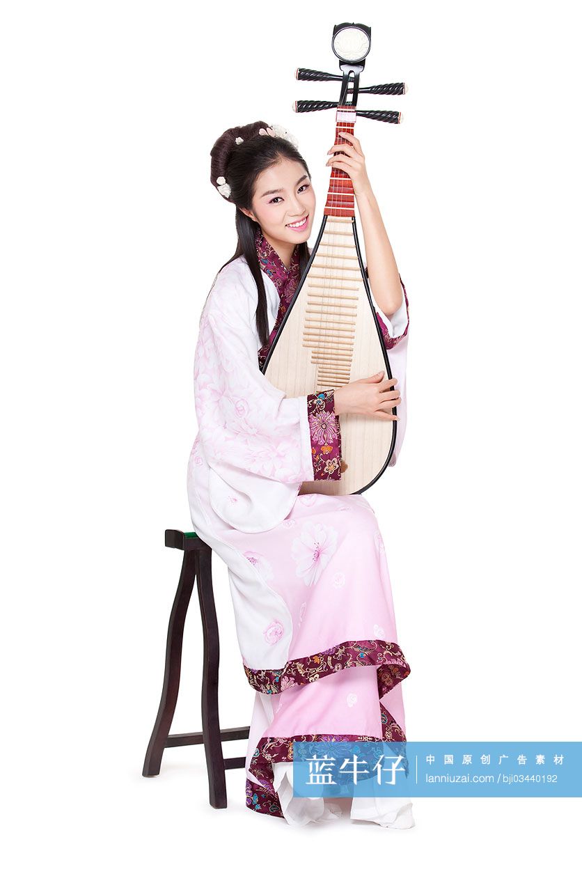 古装美女弹琵琶