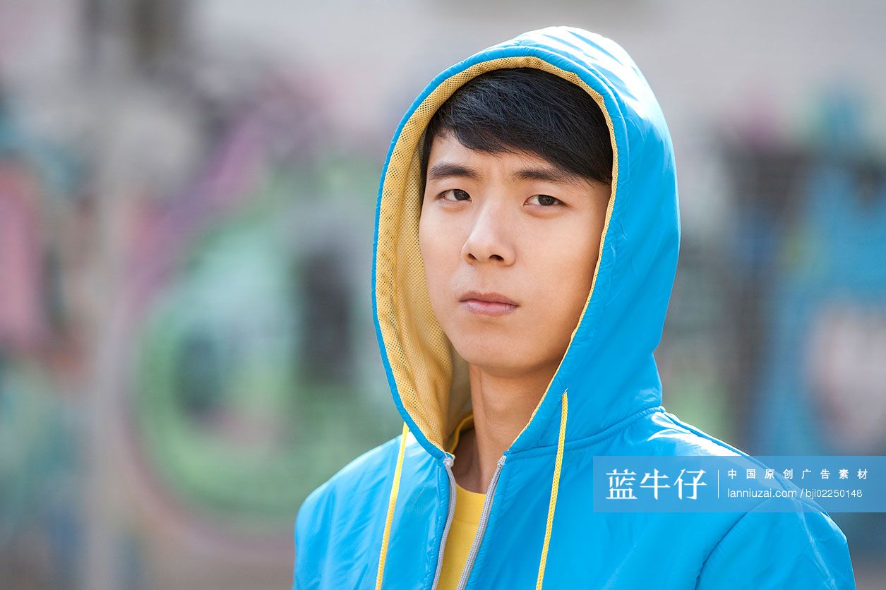 时尚Hip-hop青年肖像