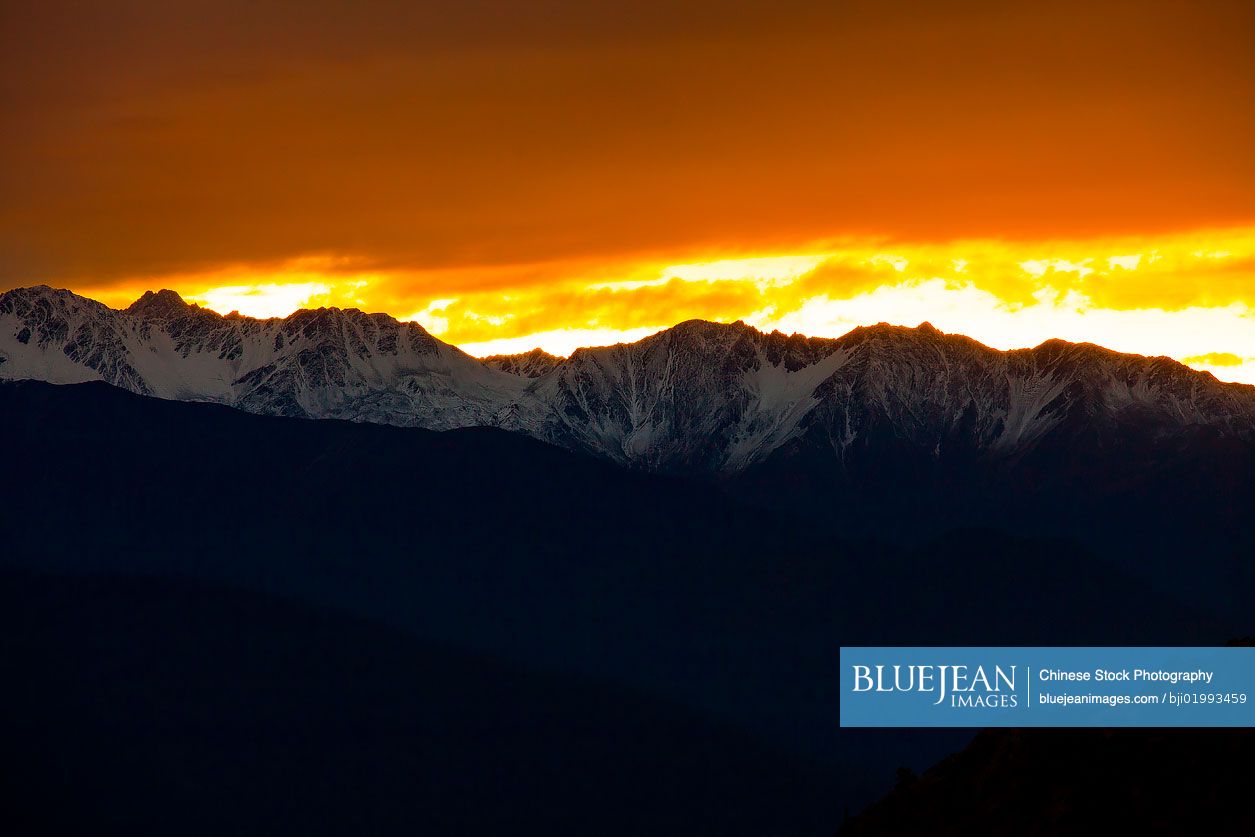 Beautiful scenery of Meili snow mountain,China