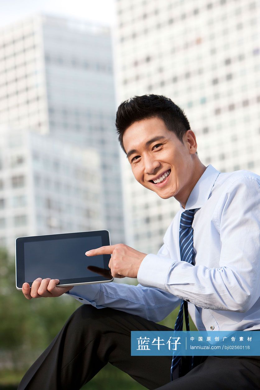 商务人士用平板电脑