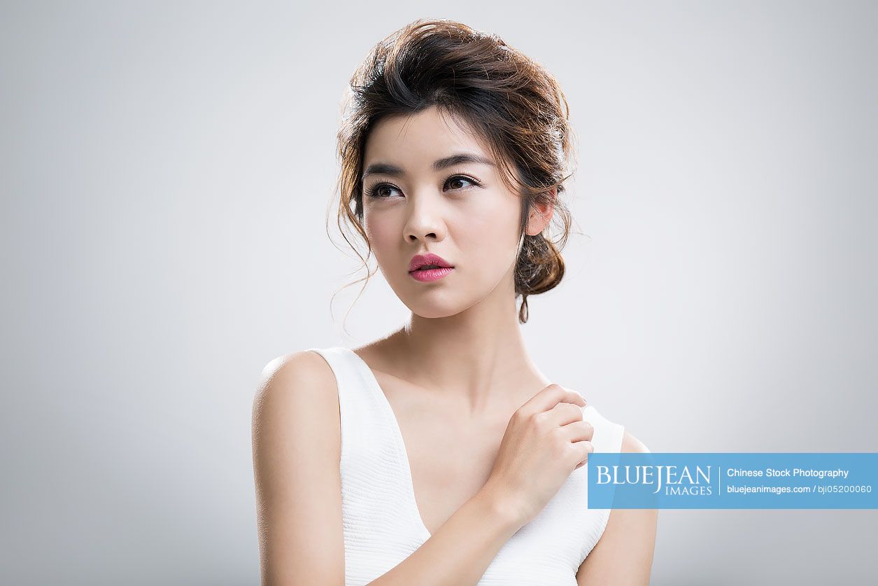 Portrait of beautiful young Chinese woman
