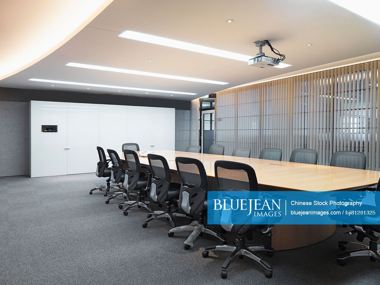 Interior of conference room in modern office