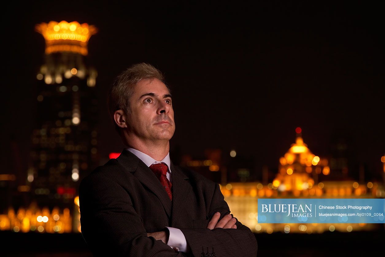 An international business person in Shanghai