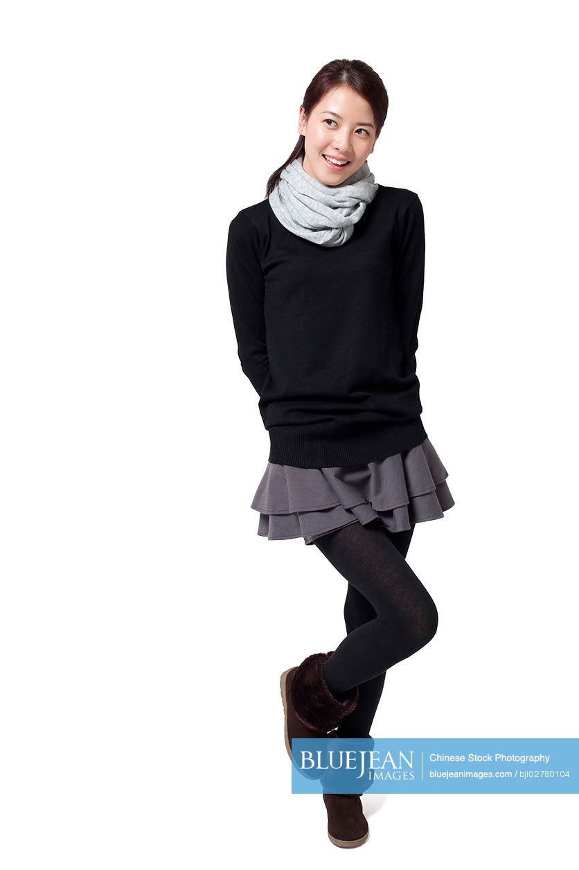 Portrait of stylish young Chinese woman