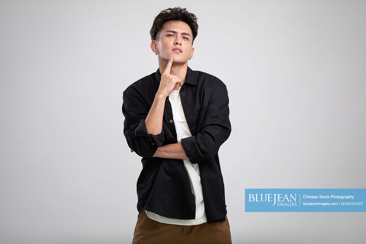 Cool young Chinese man