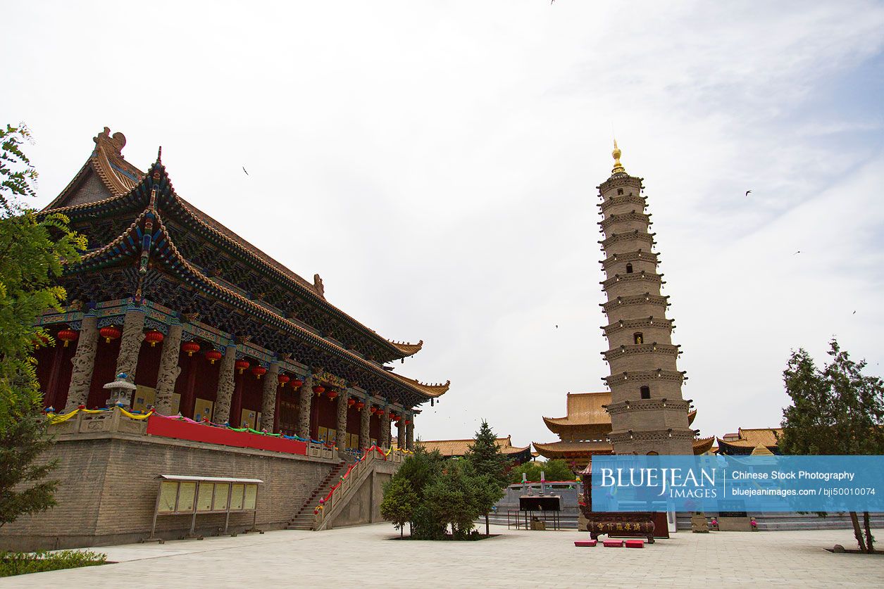 Luoshi Temple in Gansu province, China