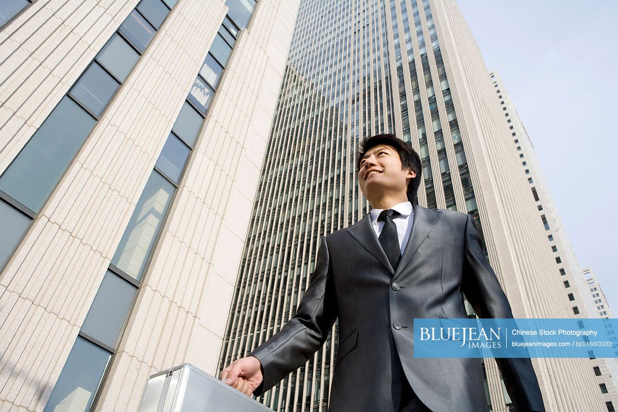Chinese businessman on the move