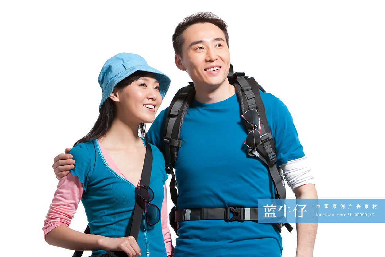 青年夫妇旅游肖像