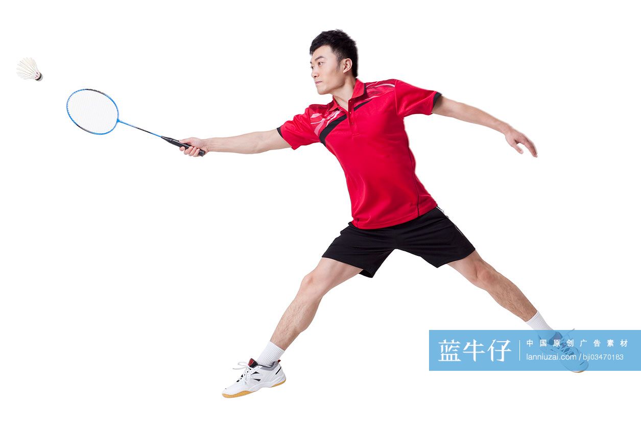 运动员打羽毛球