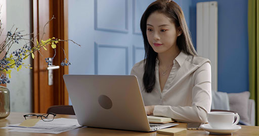Young businesswoman mastering the work-from-home lifestyle