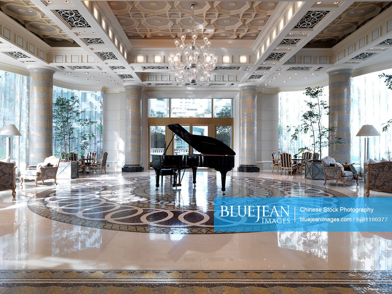 Luxury piano room