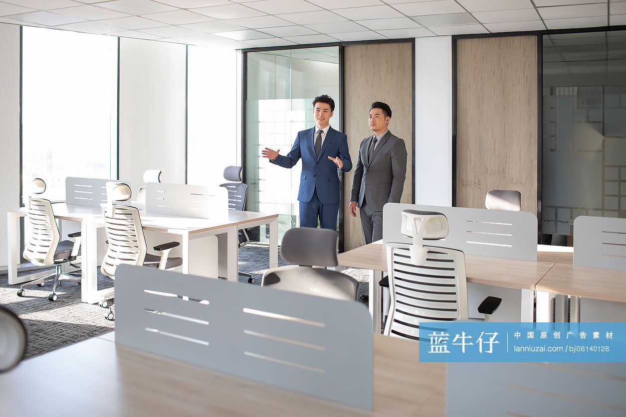 成功商务人士在办公室谈话