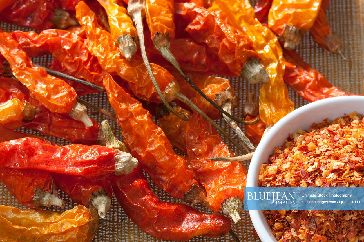 Dry Chili Pepper and red chilli powder