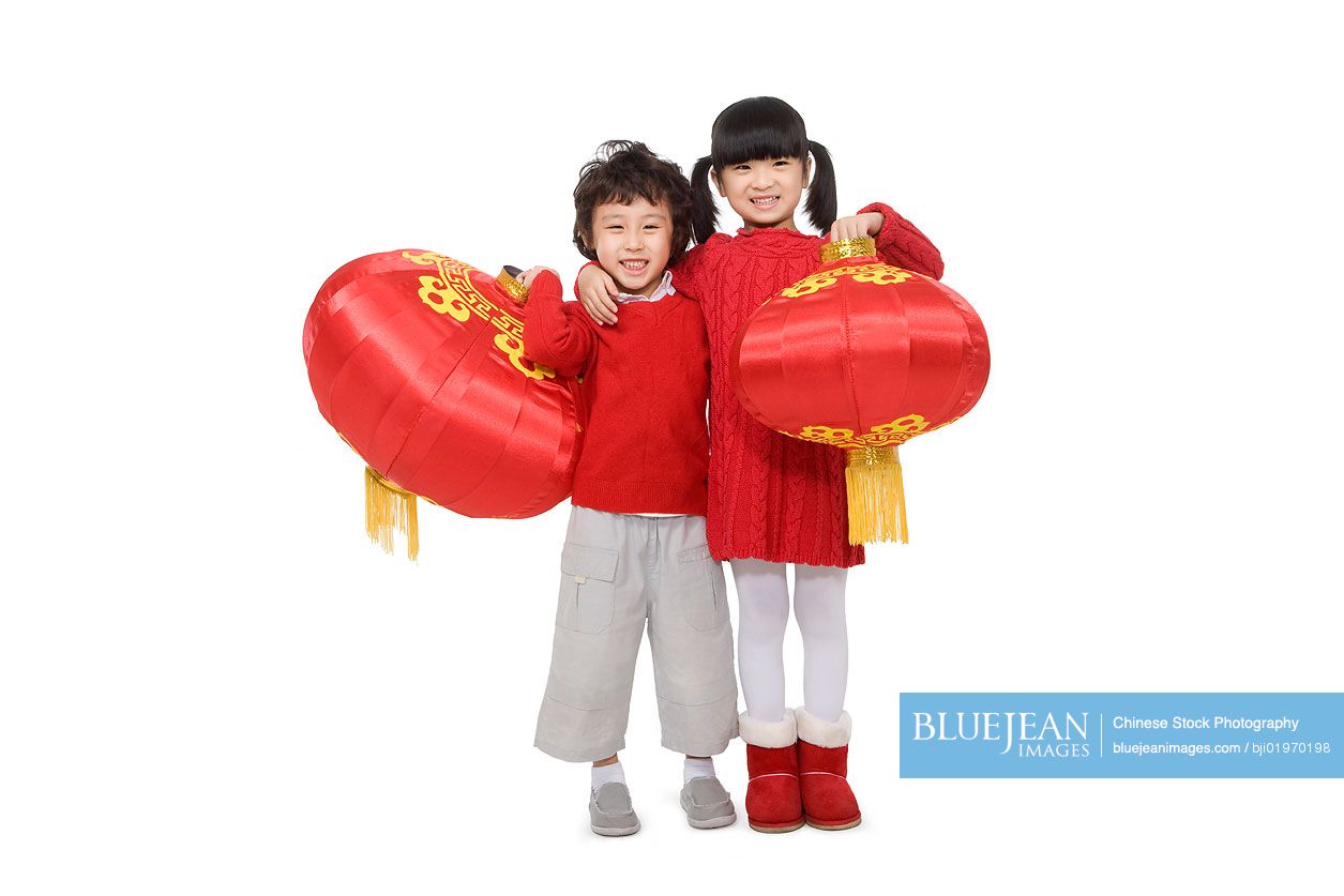 Kids celebrating Chinese New Years