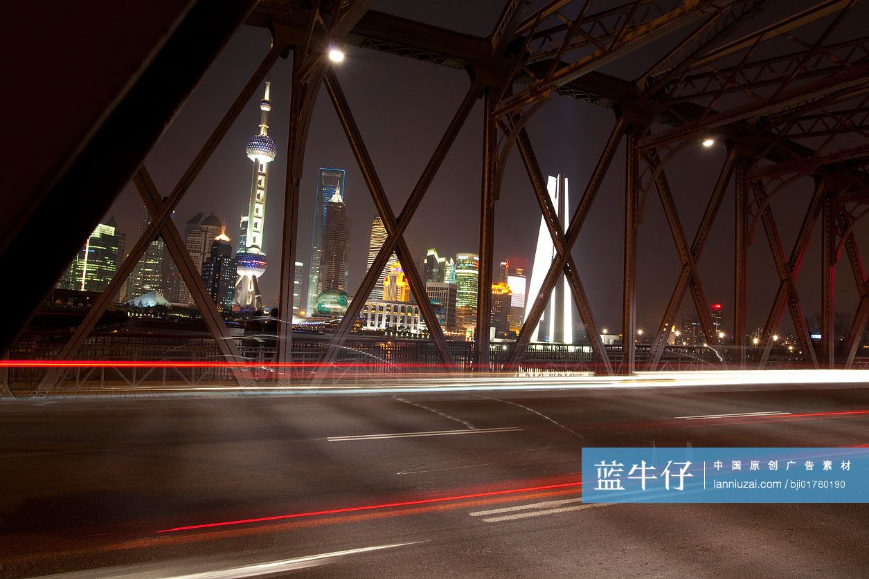 上海外滩外白渡桥夜景