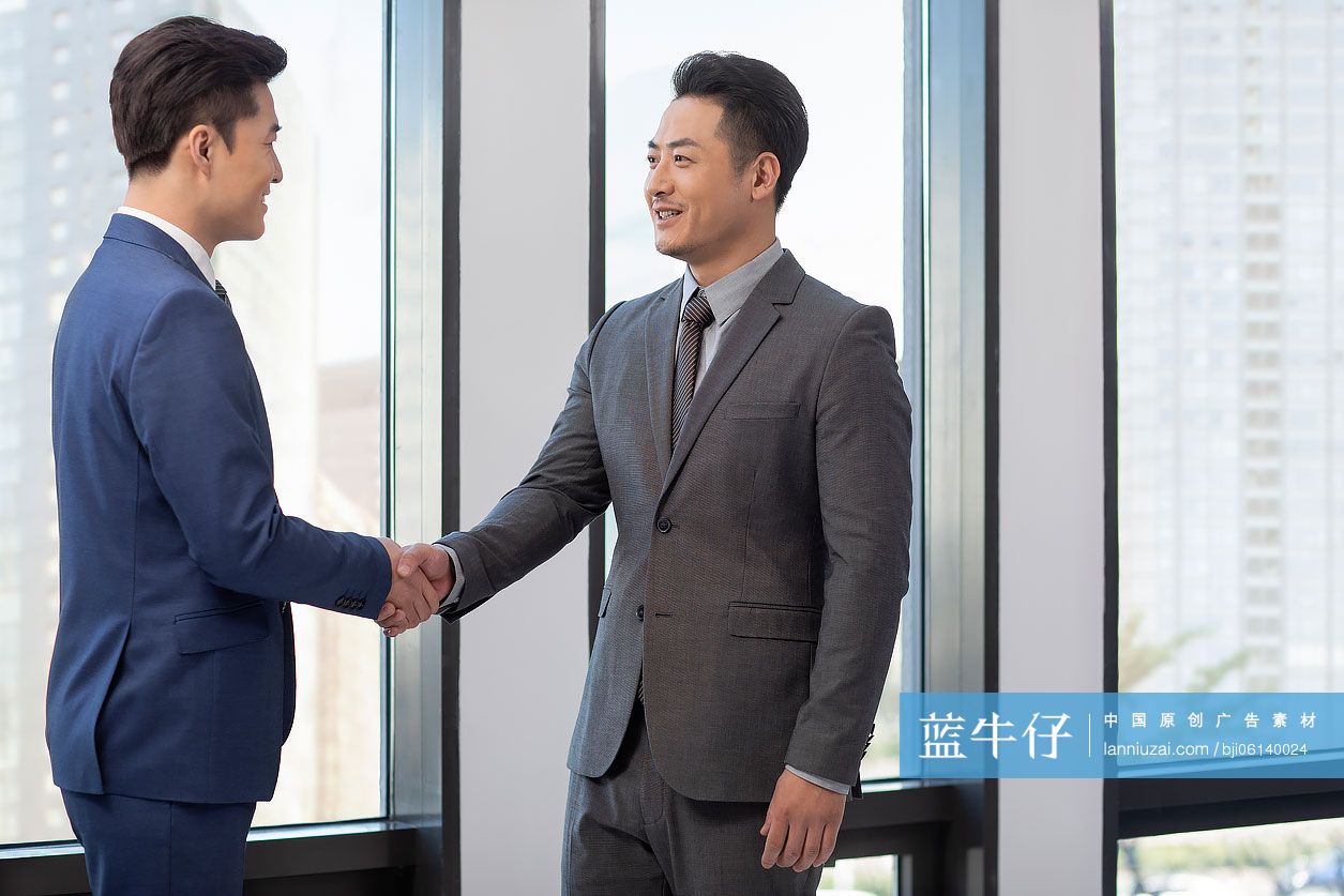 成功商务男士握手