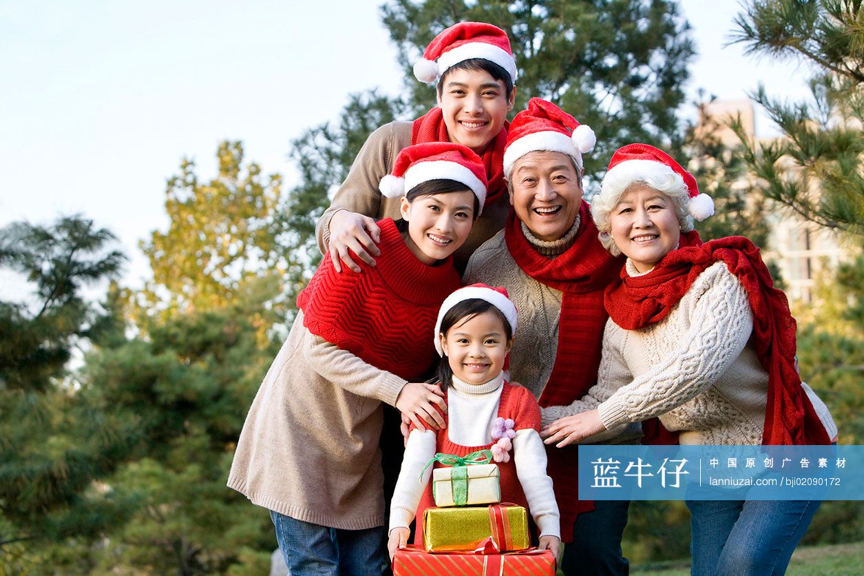 全家一起过圣诞