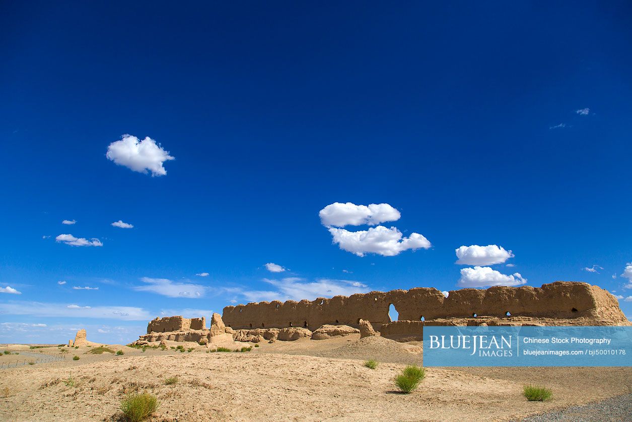 Old ruin in Gansu province, China