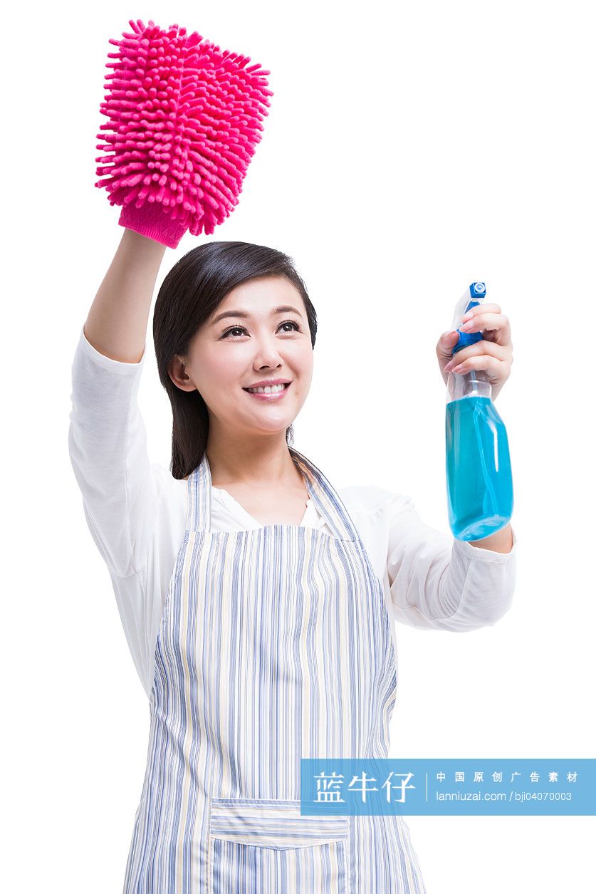家庭主妇打扫卫生