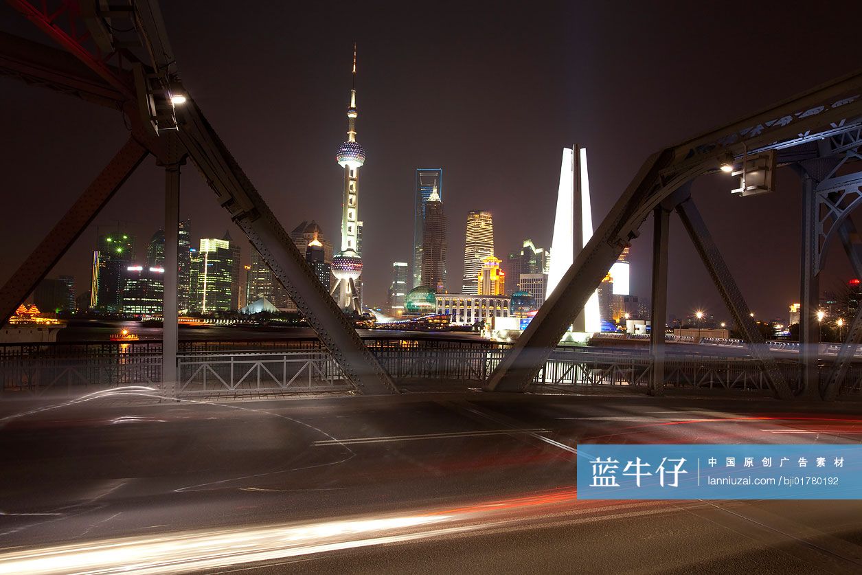 上海外滩外白渡桥夜景