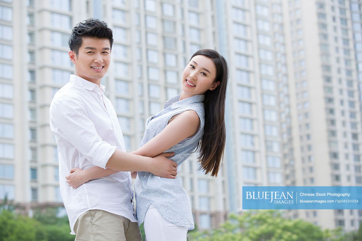 Happy young Chinese couple