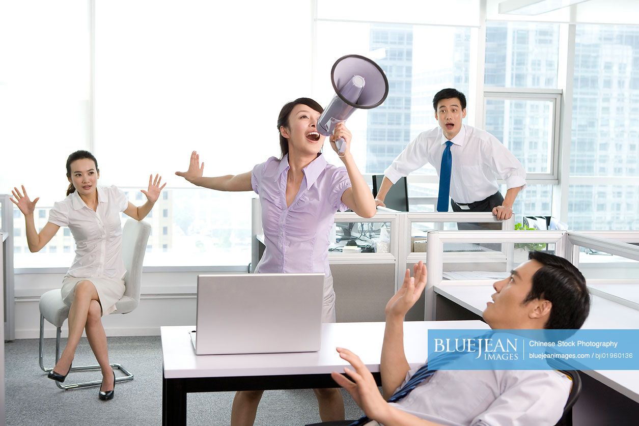 Chinese people getting loud in the office