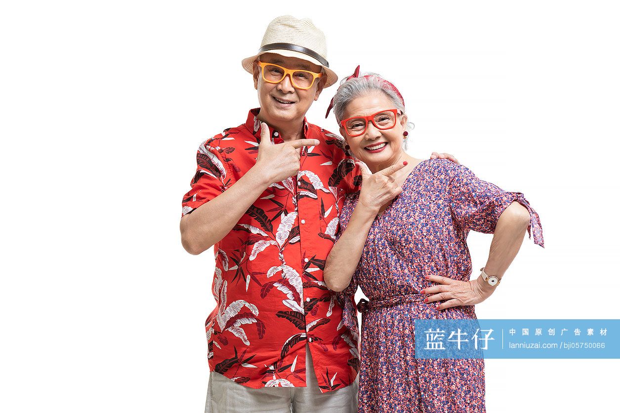 快乐的老年夫妇-蓝牛仔影像-中国原创广告影像素材