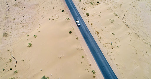 Desert road,4K