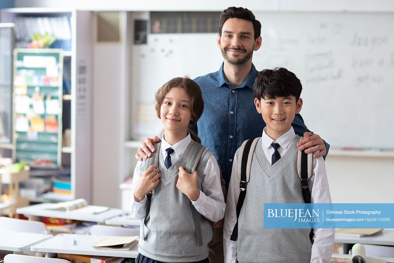 Teacher and students in classroom