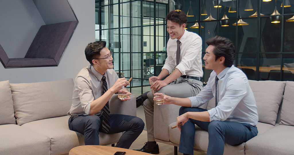 successful-chinese-businessmen-talking-in-office-4k-high-res-stock