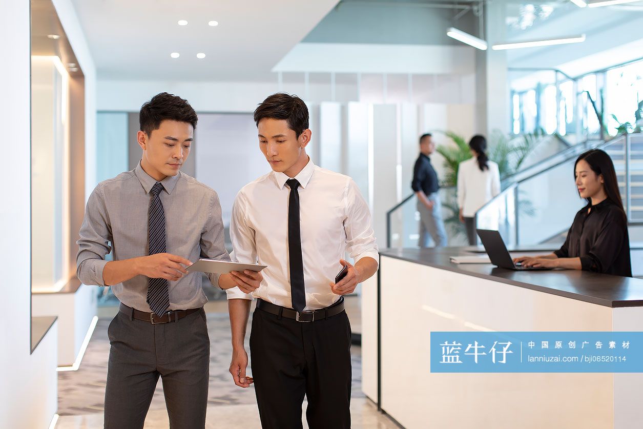 商务人士讨论工作