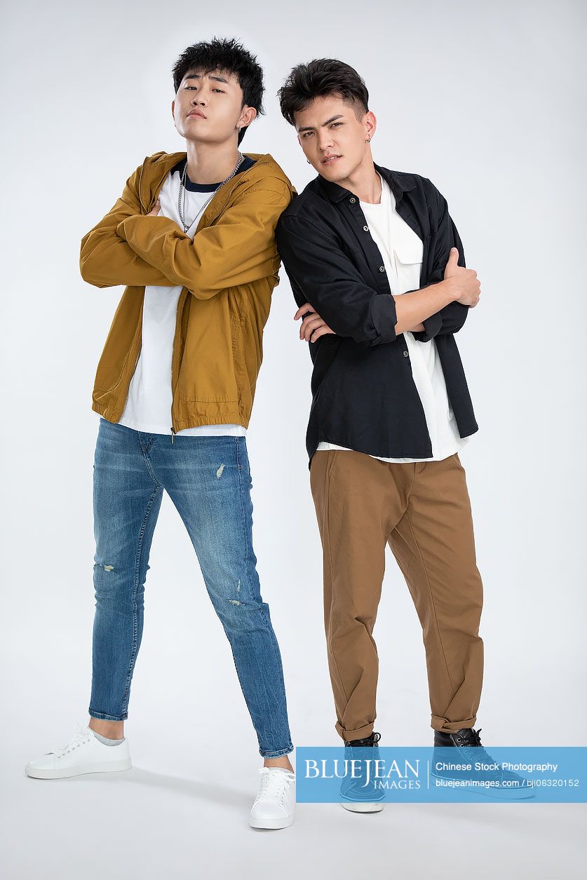 Fashionable young Chinese men