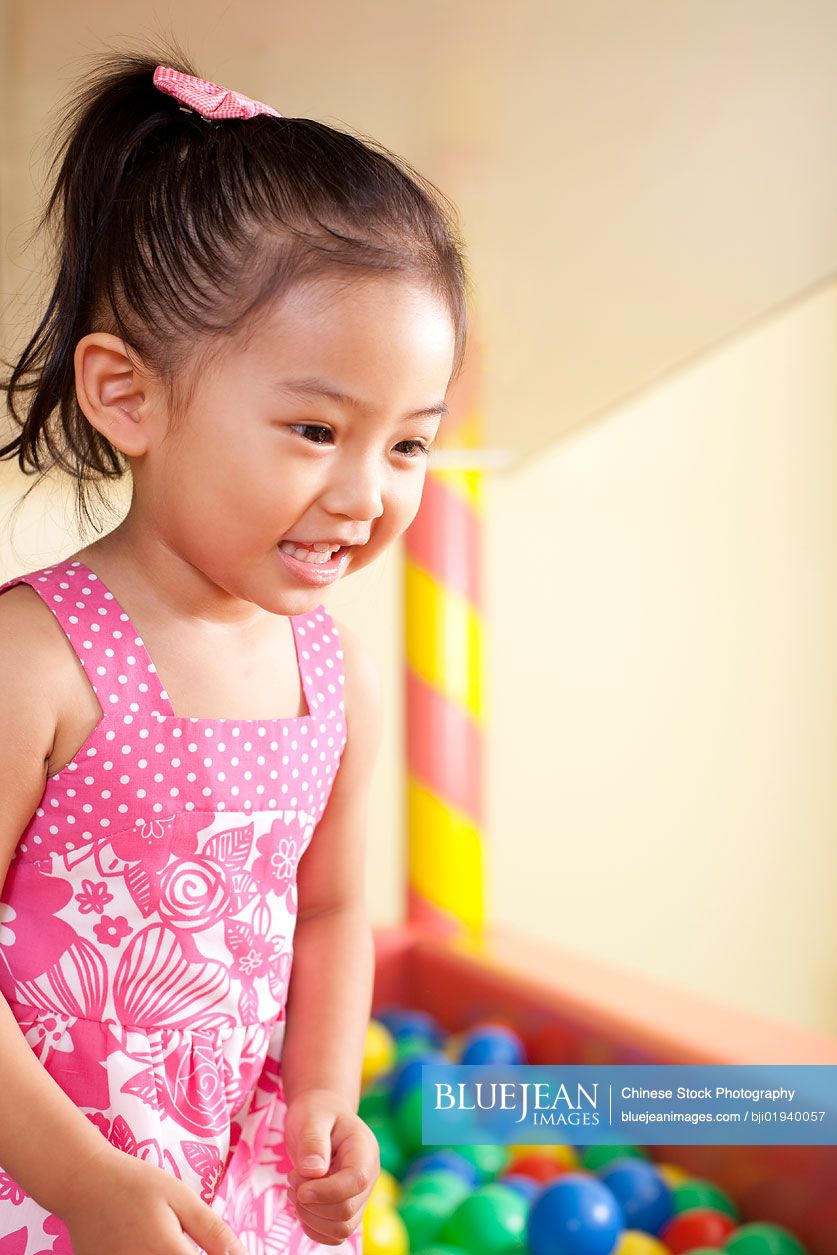 Chinese girl playing