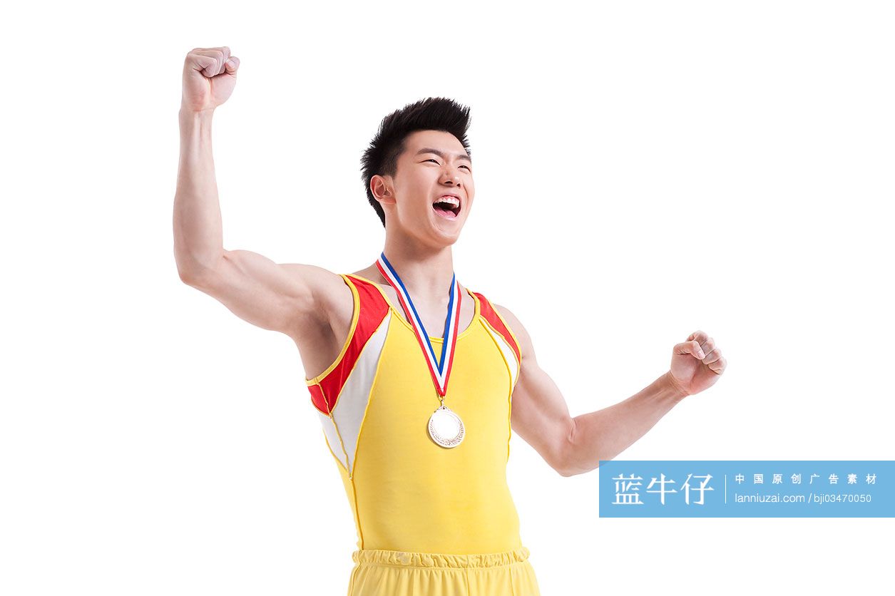 得奖运动员庆祝