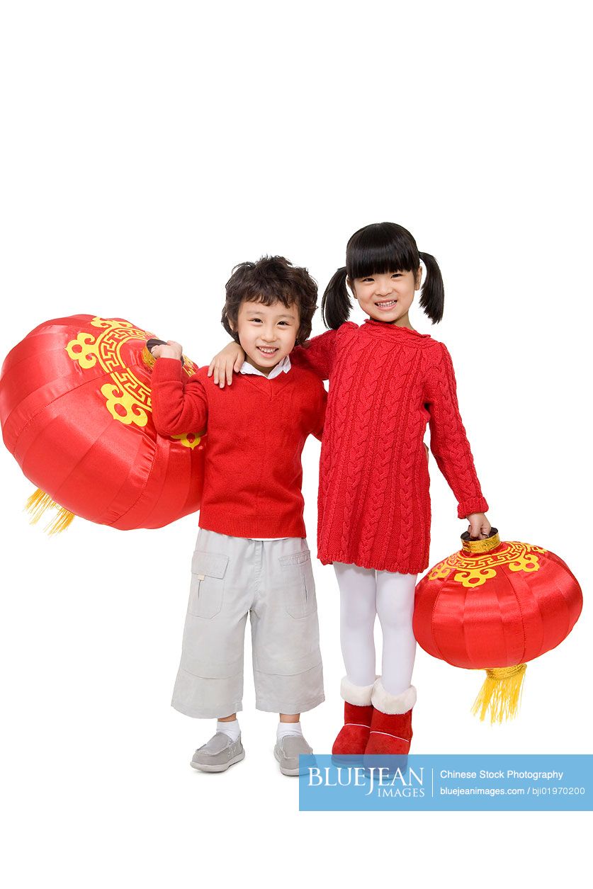 Kids celebrating Chinese New Years