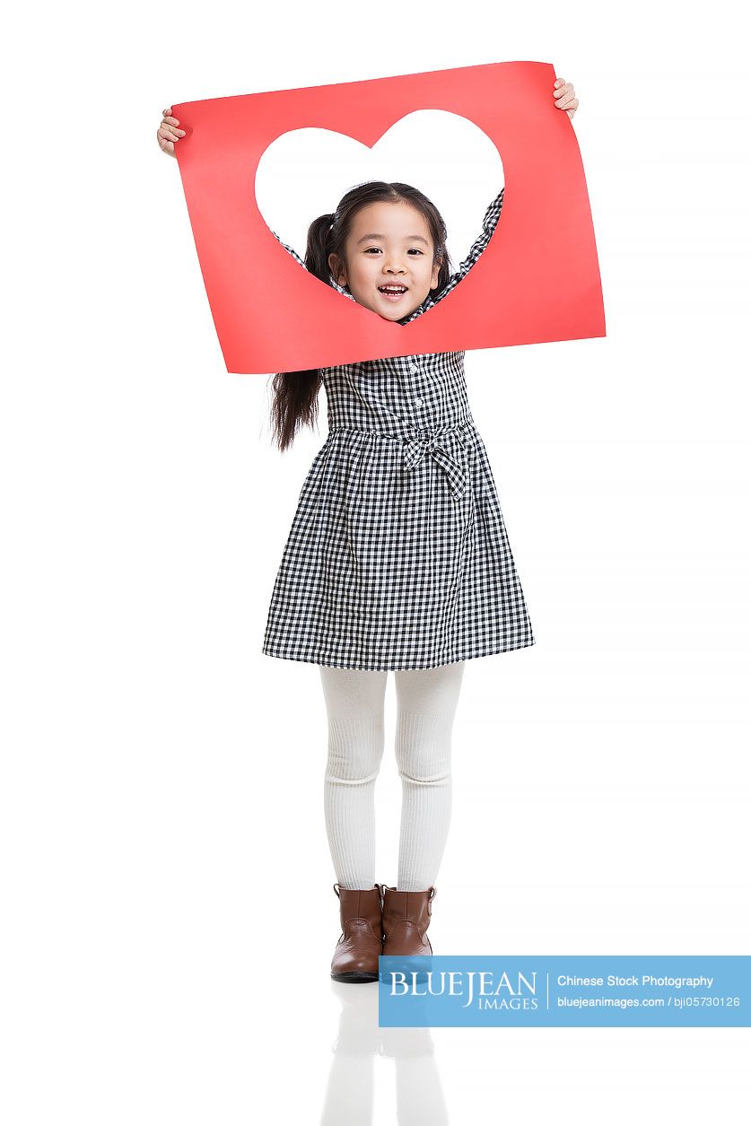 Happy little Chinese girl