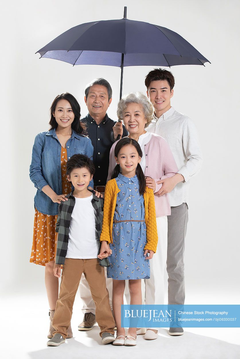 Happy Chinese family