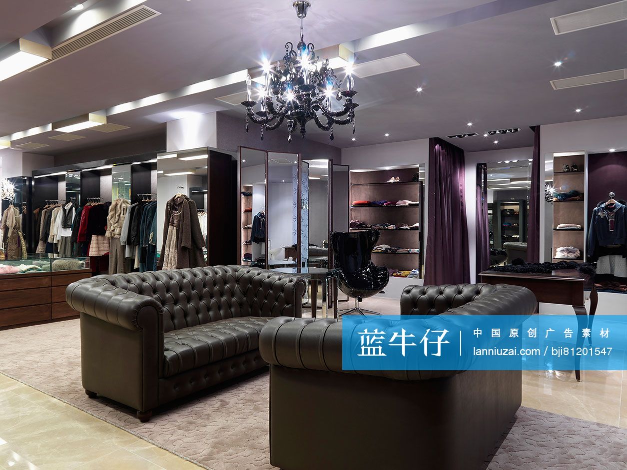 Mannequins on display in woman's fashion store