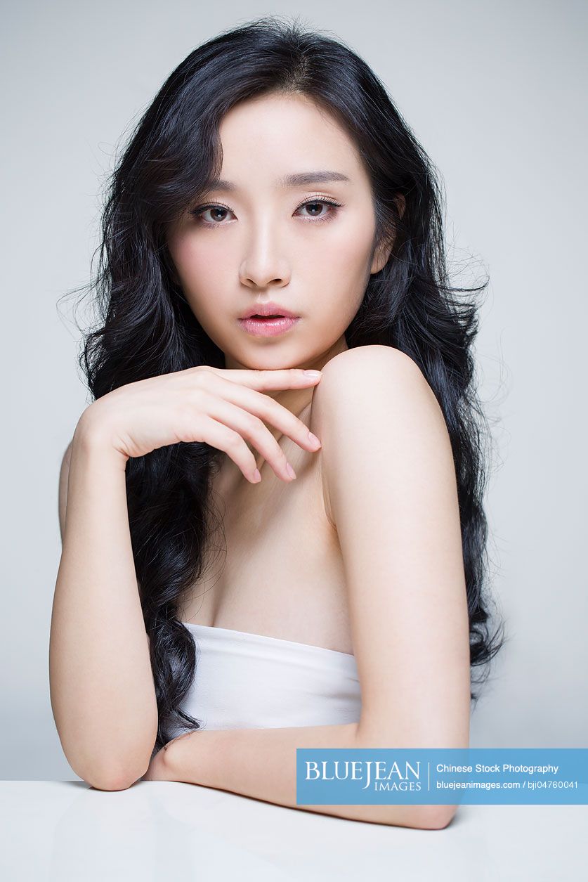Portrait of beautiful young Chinese woman