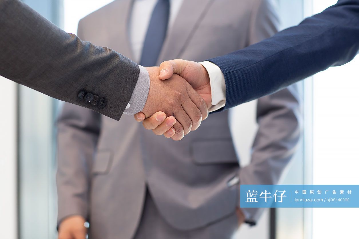 成功商务人士握手