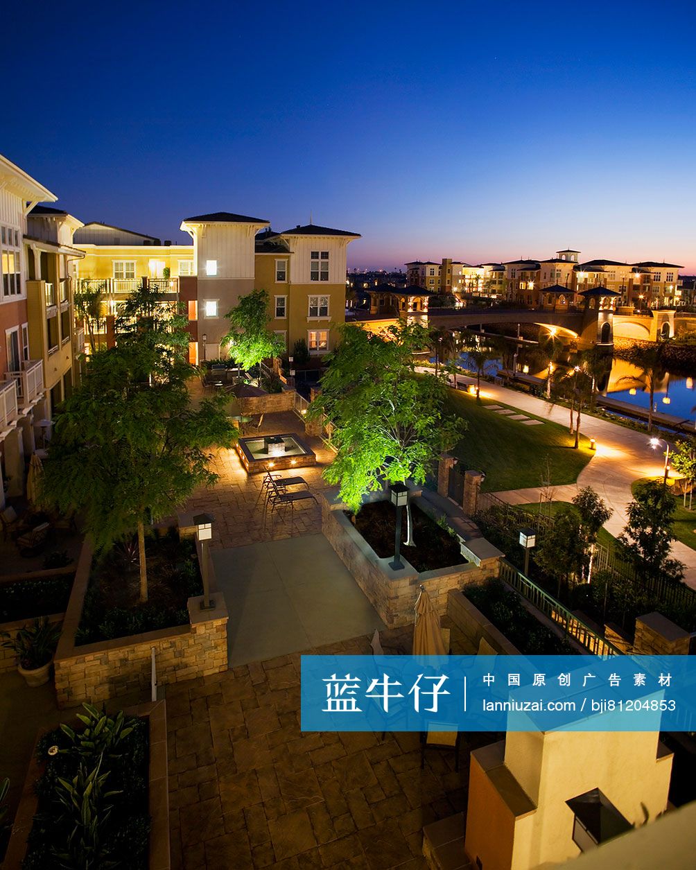 High angle view of residential buildings; Oxnard; California; USA