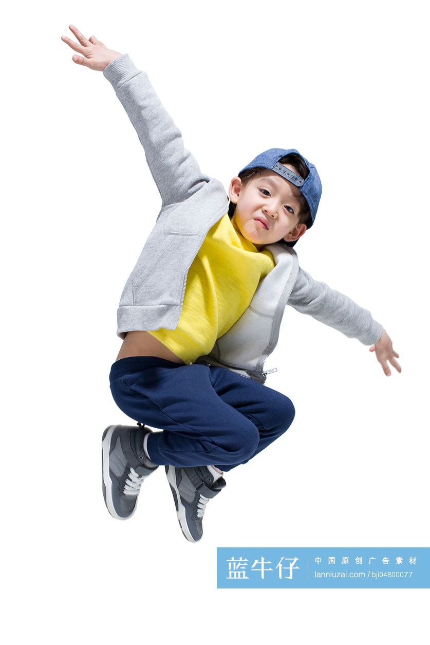 可爱的小男孩跳街舞