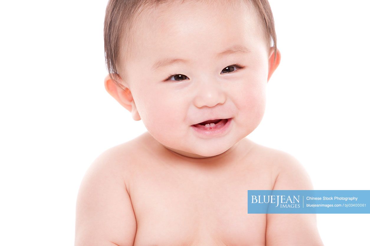 Portrait Of Cute Chinese Baby Girl High Res Stock Photo For Download