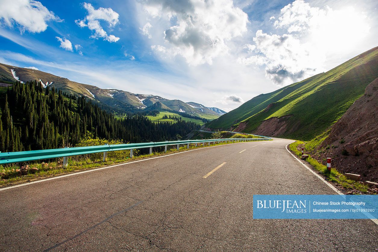 Highway in Xinjiang Province