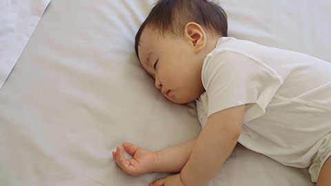 Cute Chinese baby in sleep