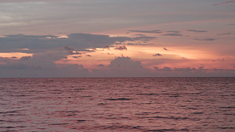 海上日落