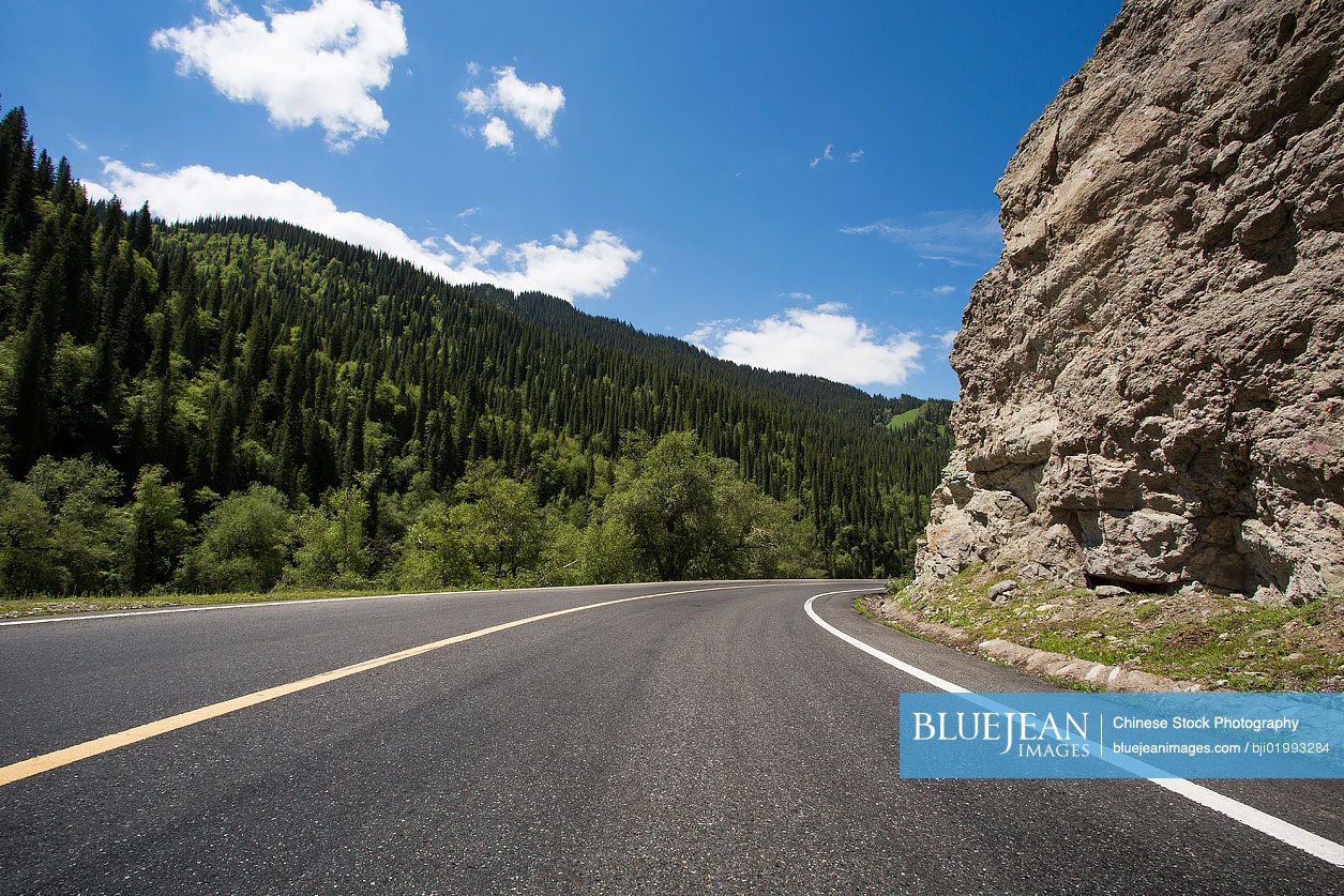 Highway in Xinjiang Province