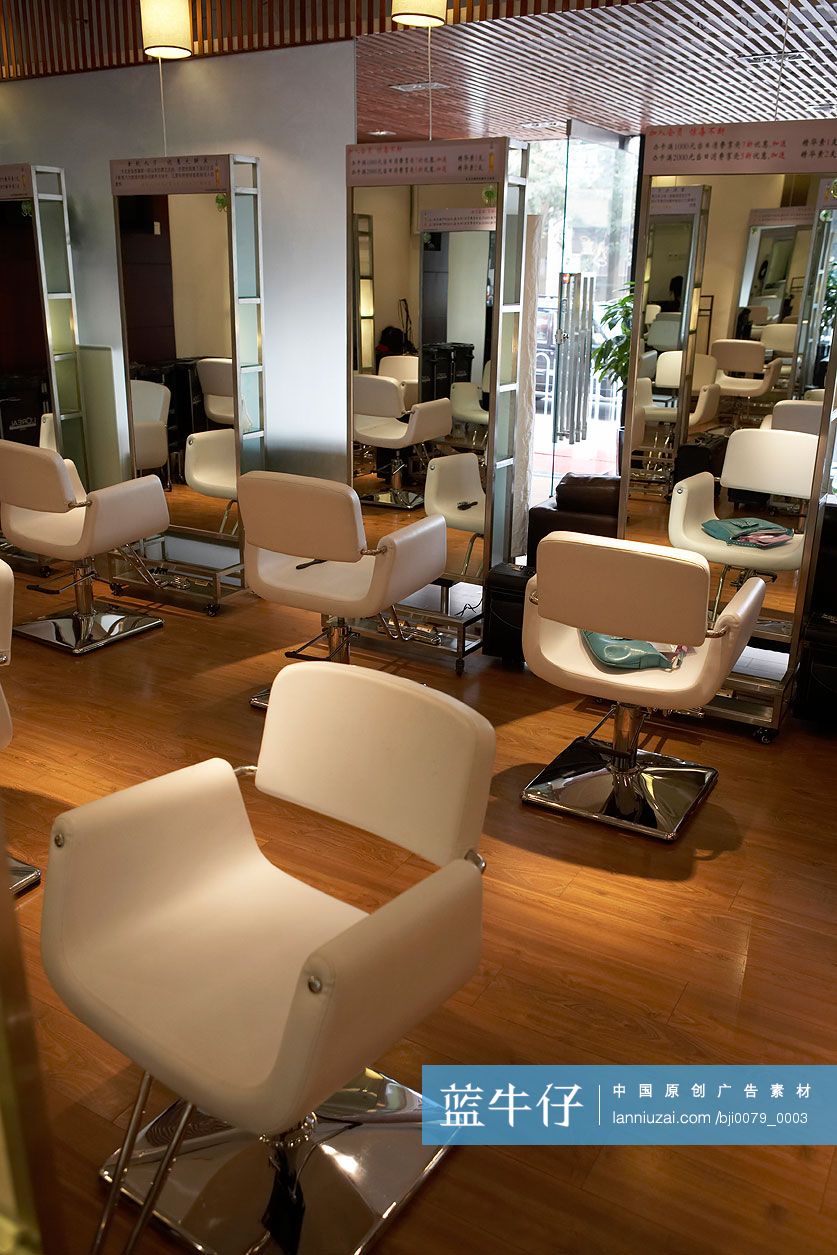 时尚的理发店