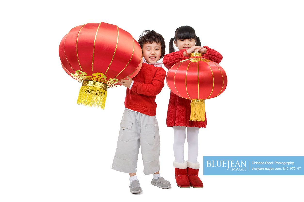 Kids celebrating Chinese New Years
